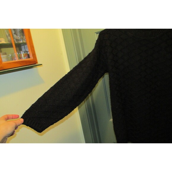 Bobbie Brooks Anywear Womens Black Crewneck Long Sleeve Pullover Sweater Size 10 - Picture 3 of 7